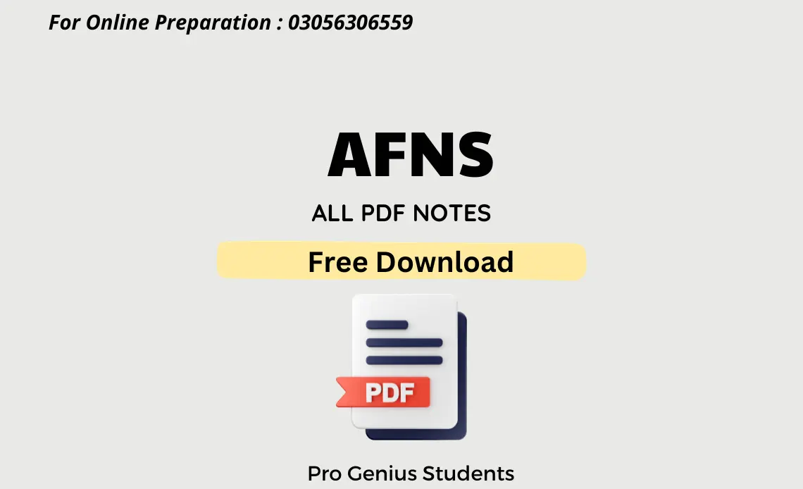 AFNS PDF NOTES