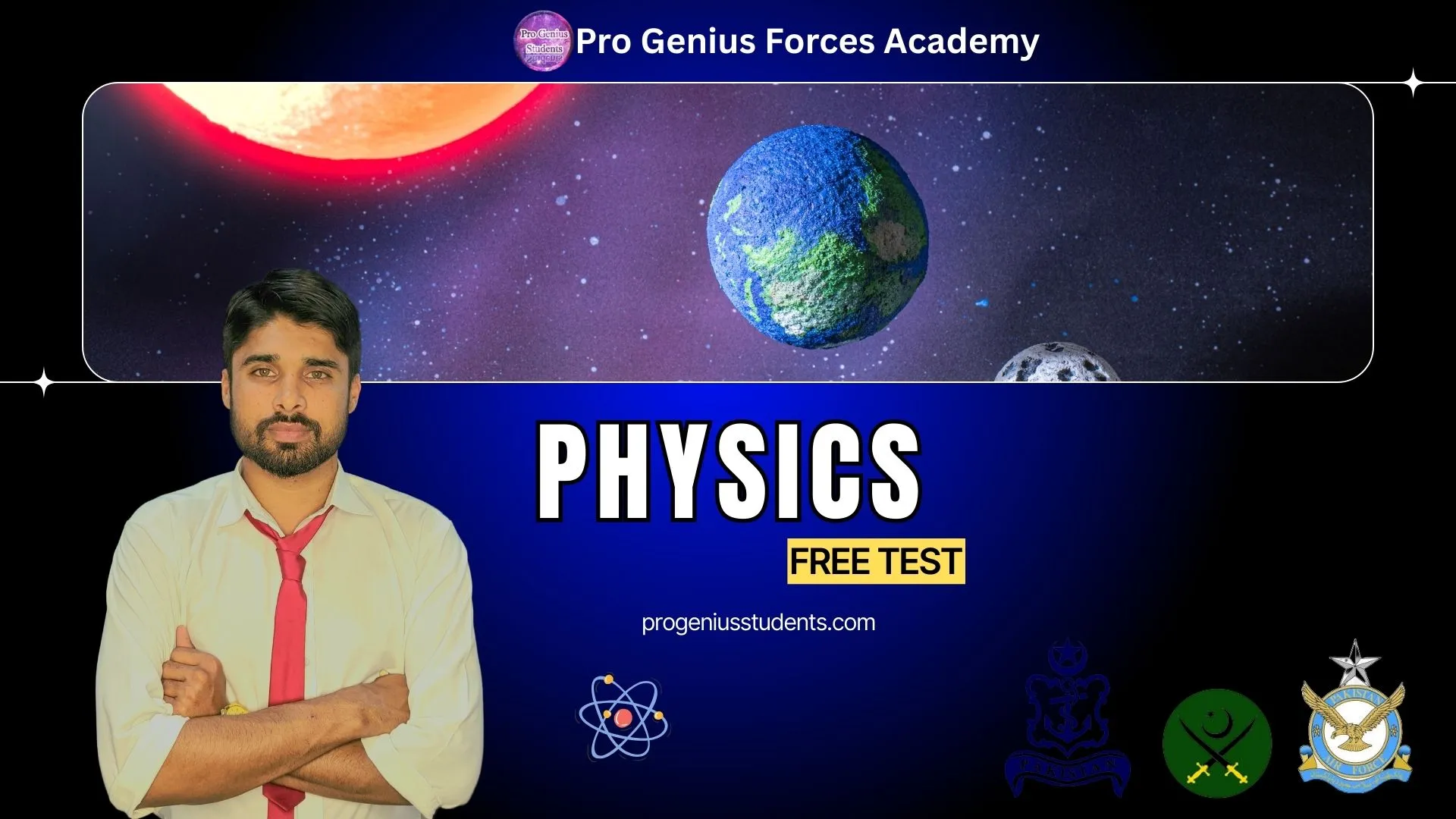 Black White Simple Modern Universe Presentation